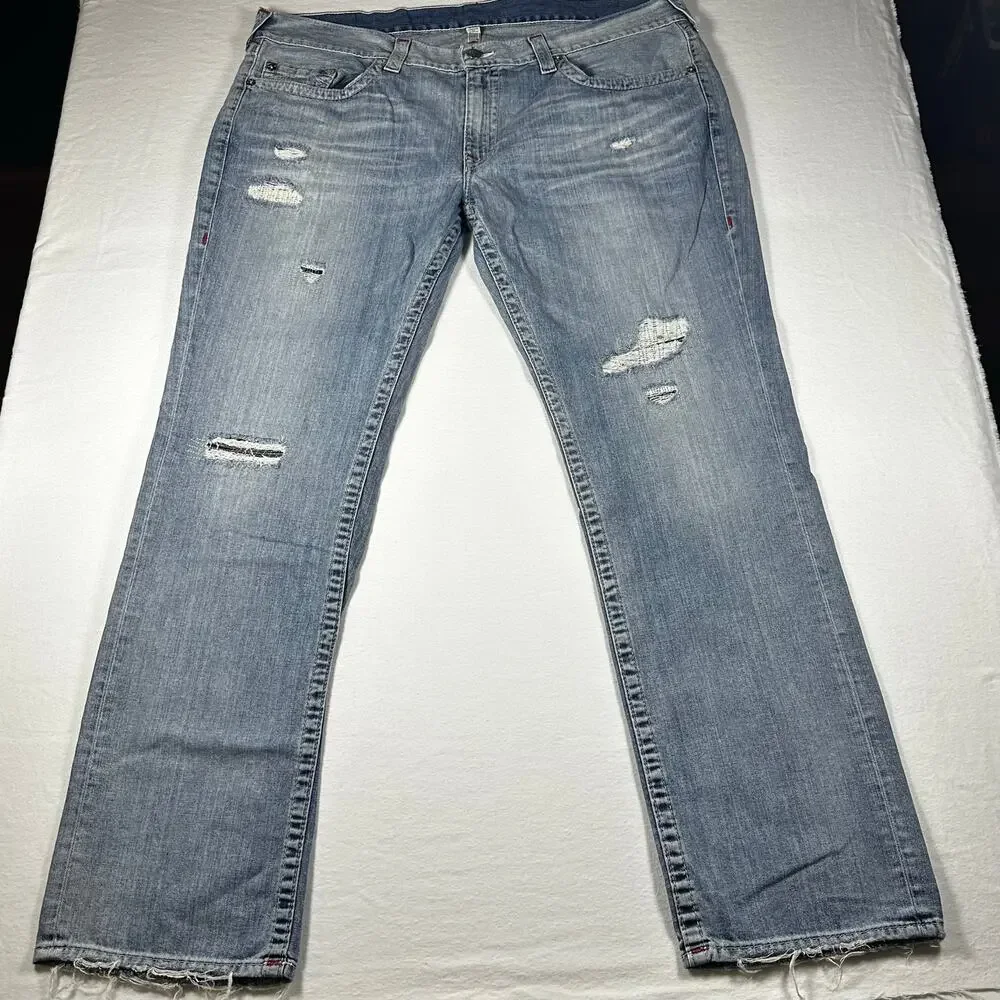 True Religion Geno Slim Naturaline Jeans Men's 42